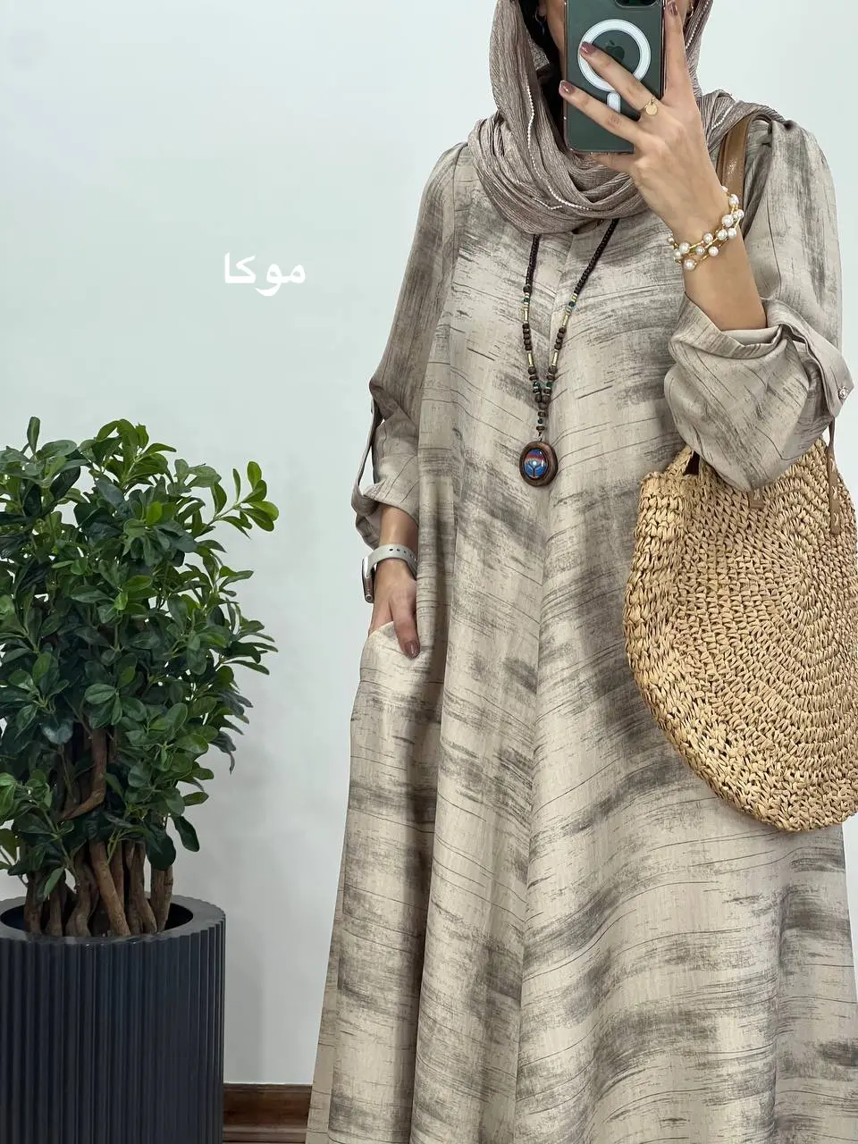 پیراهن مانتویی بلند سوپر کلوش فریال (پیش فروش)